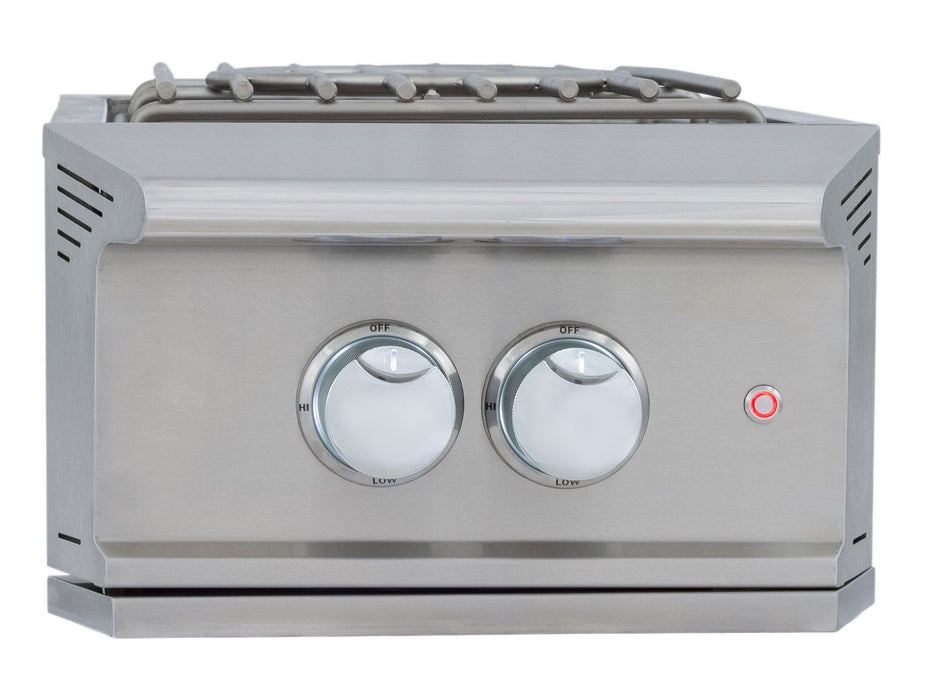 Blaze LTE PRO Built-In Gas High Performance Power Burner W/ Wok Ring & Stainless Steel Lid - BLZ-PBLTEPRO