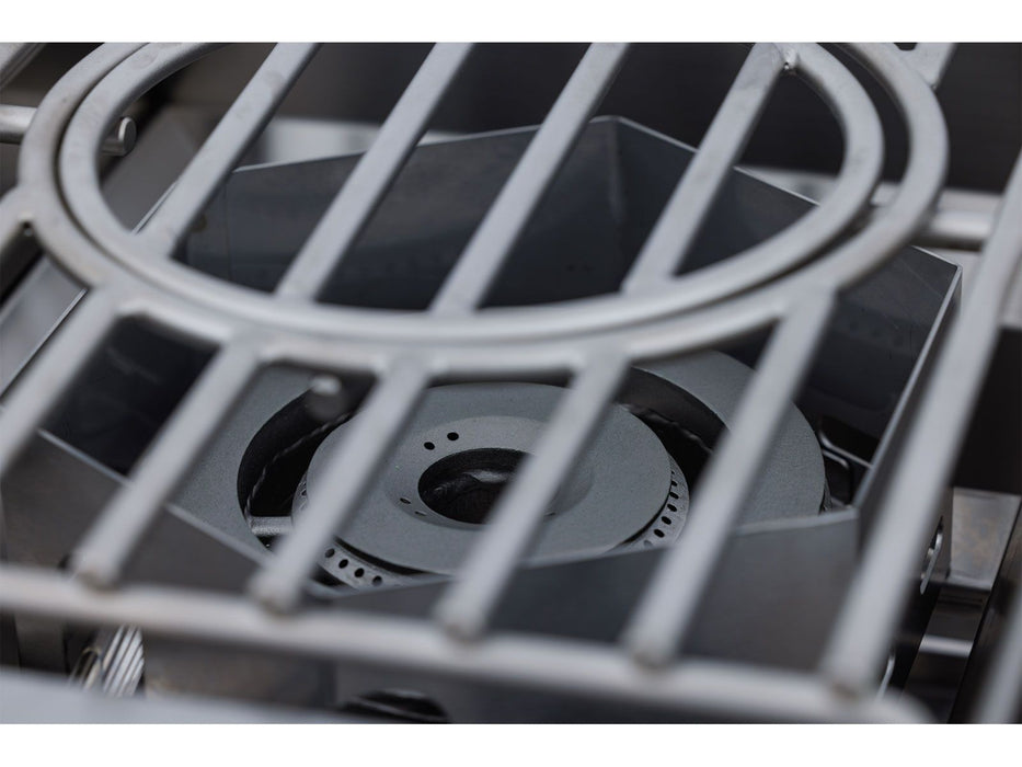 Blaze LTE PRO Built-In Gas High Performance Power Burner W/ Wok Ring & Stainless Steel Lid - BLZ-PBLTEPRO
