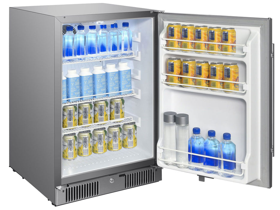 Blaze 20-Inch 4.3 Cu. Ft. Outdoor Rated Refrigerator w/ Lock - BLZ-SSRF20-4.3