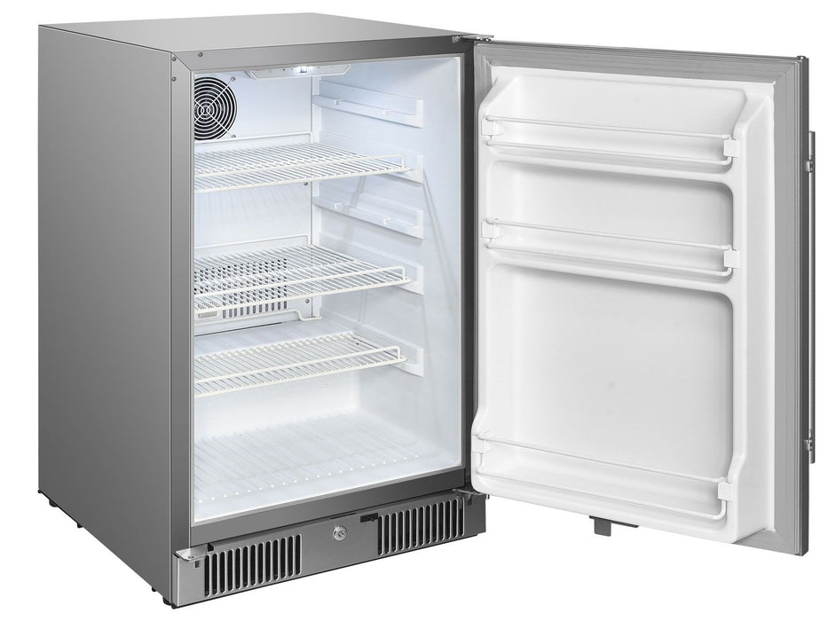 Blaze 20-Inch 4.3 Cu. Ft. Outdoor Rated Refrigerator w/ Lock - BLZ-SSRF20-4.3