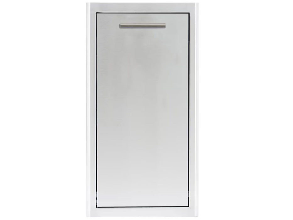 Blaze 13-Inch Narrow Roll-Out Stainless Steel Trash Bin - BLZ-TRNW-DRW-H
