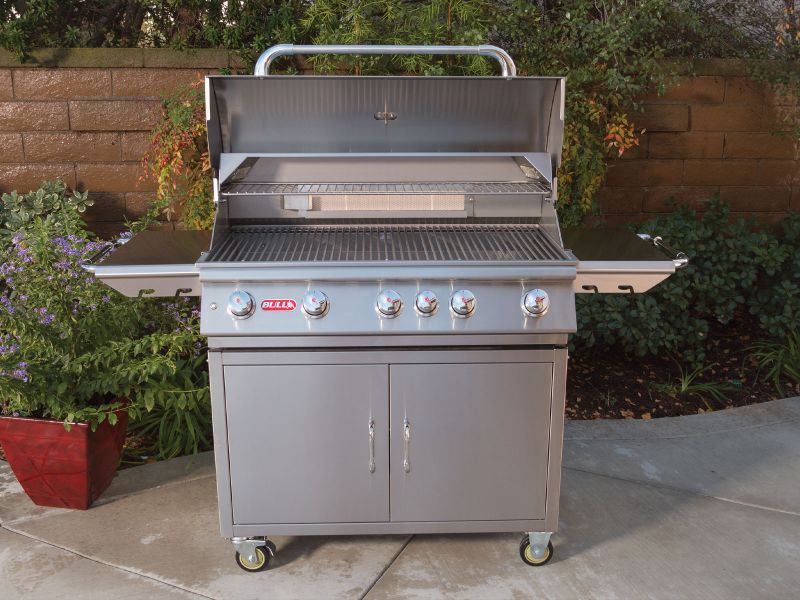 Bull Brahma 38-Inch 5-Burner Gas Grill W/ Rotisserie