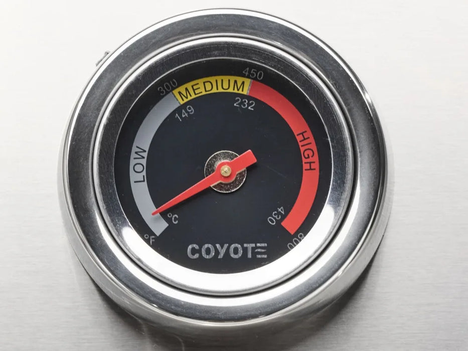 Coyote CL-Series 36-in 4-Burner Built-In Grill w/ Lift-Assist Hood & Safety Valve