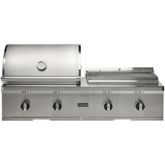 Coyote 50-in Built-In Gas Grill / Flat Top Combo - C3CO50