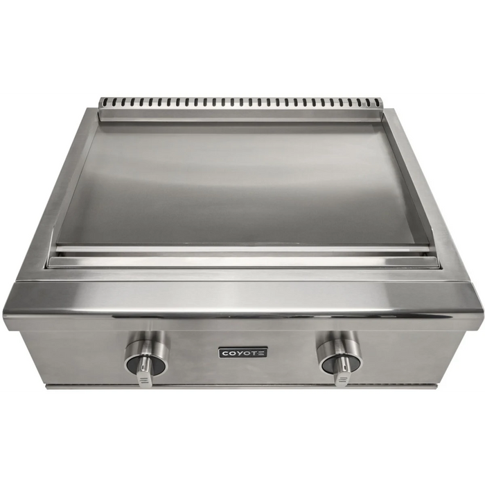 Coyote 30-in Built-In Propane Flat Top Grill w/ Safety Valve - C3FTG30