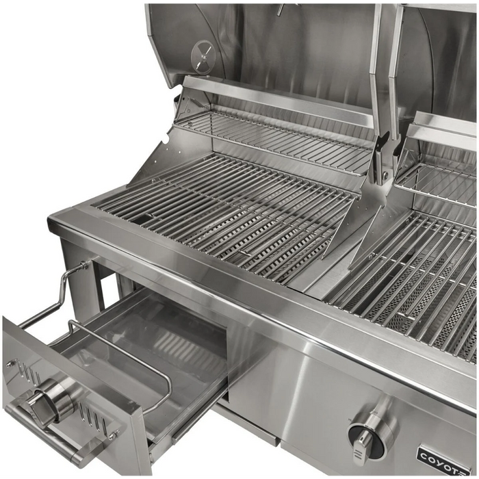 Coyote 50-in Built-In Gas Grill / Charcoal Grill - C3HY50