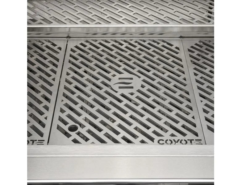 Coyote SL-Series 36-in 4-Burner Built-In Natural Gas Grill w/ Sear Burner, Rotisserie, & Safety Valve - C3SL36