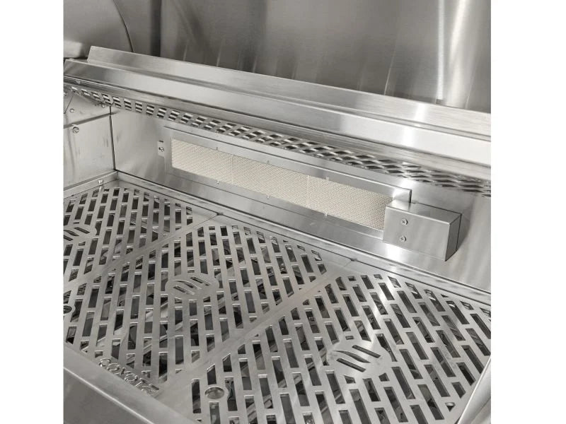 Coyote SL-Series 36-in 4-Burner Built-In Natural Gas Grill w/ Sear Burner, Rotisserie, & Safety Valve - C3SL36