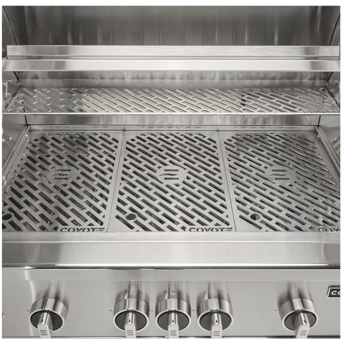 Coyote SL-Series 42-in 5-Burner Built-In Propane Grill w/ Sear Burner, Rotisserie, & Safety Valve - C3SL42LP
