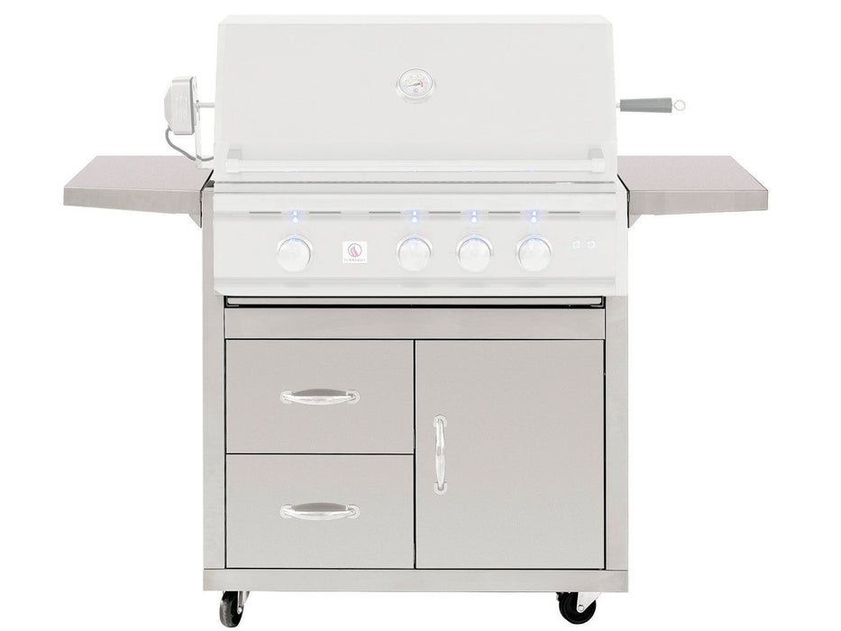 Summerset 32-Inch Deluxe Gas Grill Cart For TRL Pro Gas Grills - CART-TRL32-DC