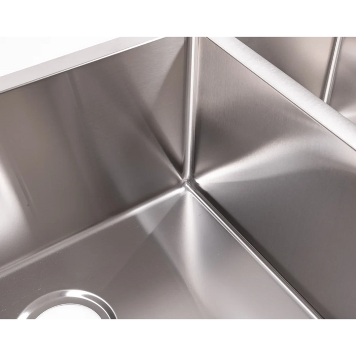 32" Double Bowl 50/50 Undermount Square Sink, Stainless Steel - CDS-D3255