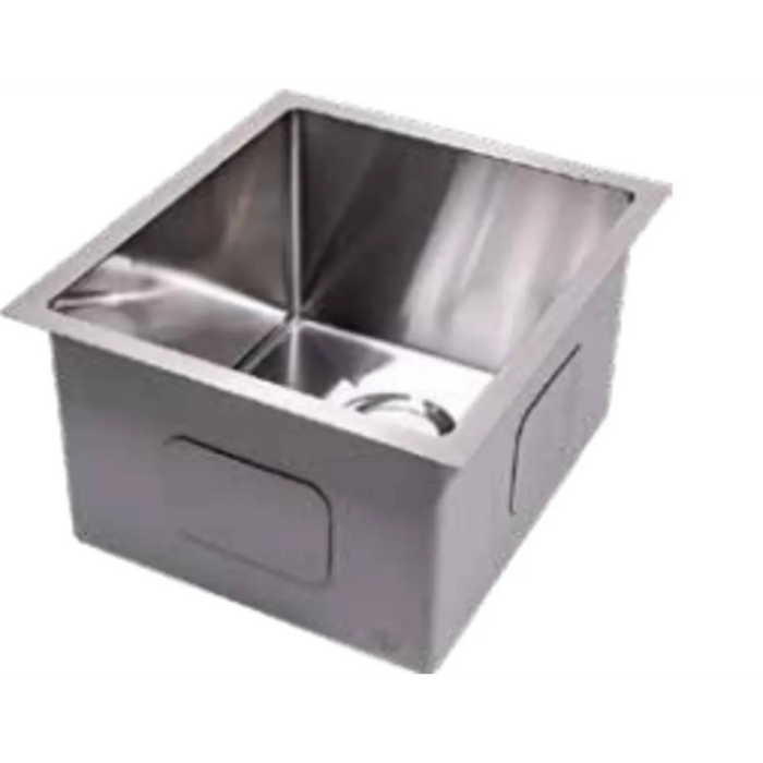 Cameo 16" Single Bowl Undermount Square Sink, Stainless Steel -CDS-S16