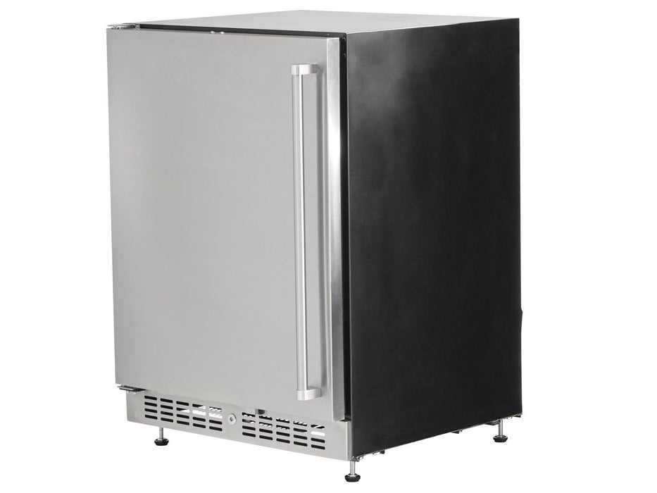 Coyote 24 Inch 5.1 Cu. Ft. Outdoor Rated Built-In Refrigerator - C124R-S