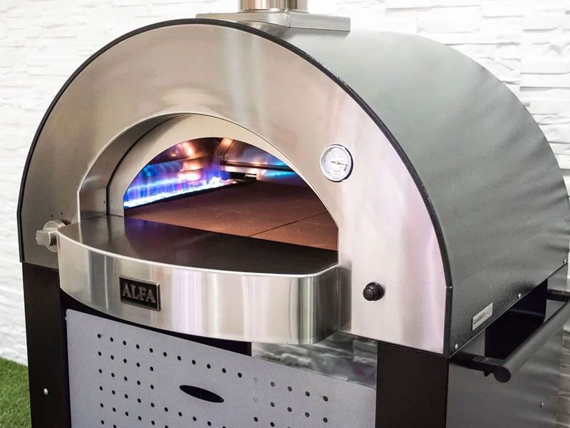Alfa Classico 4 Pizze Gas Pizza Oven - Grey