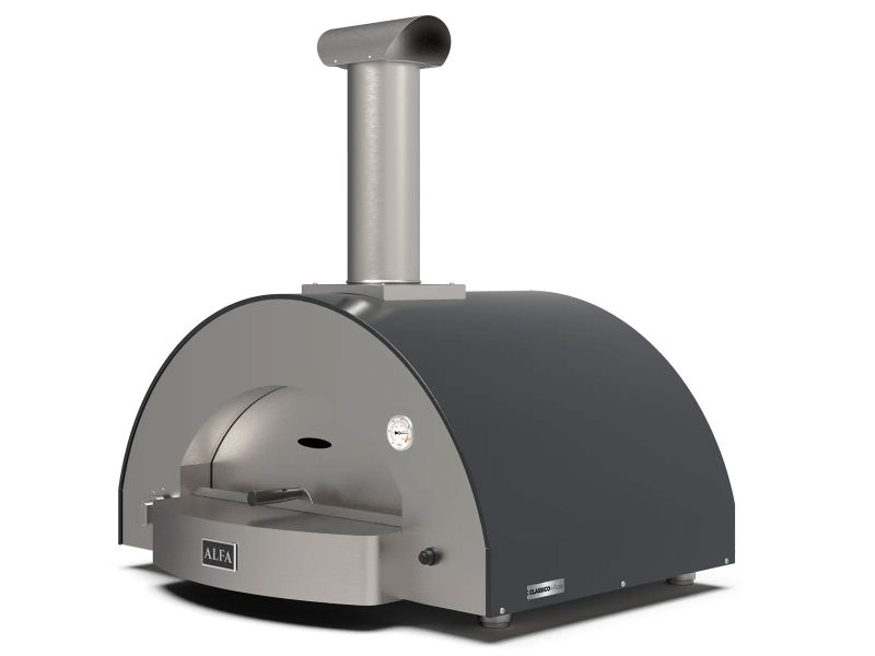 Alfa Classico 4 Pizze Gas Pizza Oven - Grey