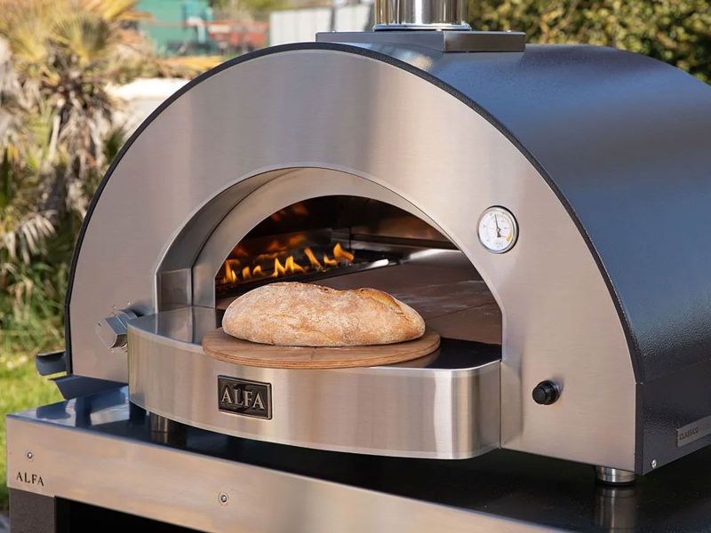 Alfa Classico 4 Pizze Gas Pizza Oven - Grey