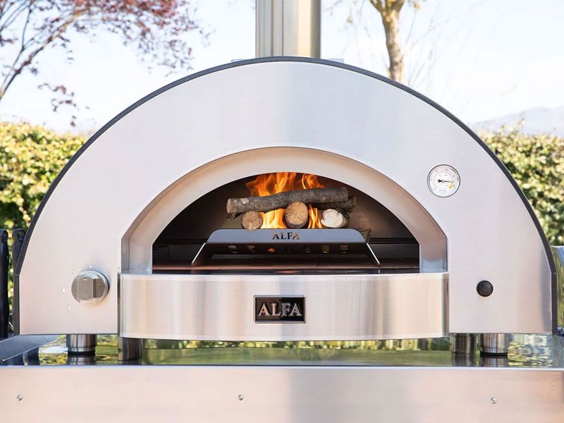 Alfa Classico 4 Pizze Gas Pizza Oven - Grey