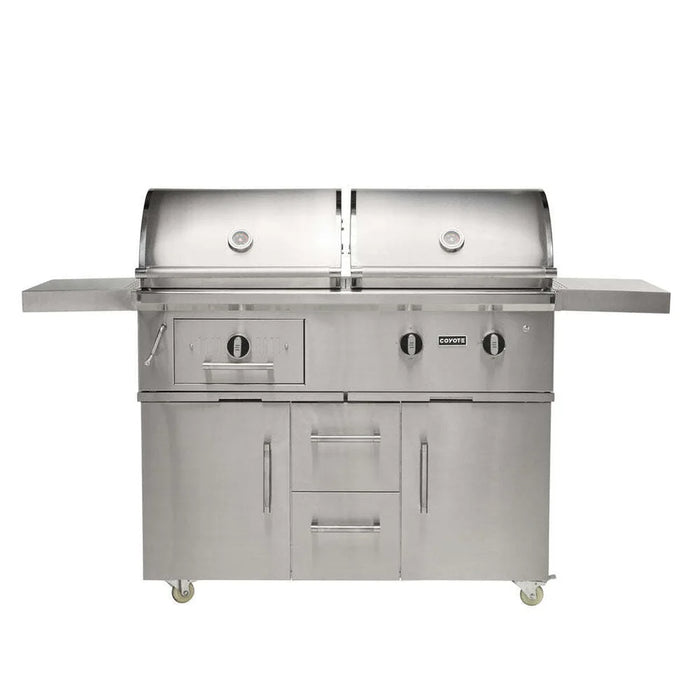 Coyote 50" Freestanding Hybrid Gas & Charcoal Grill