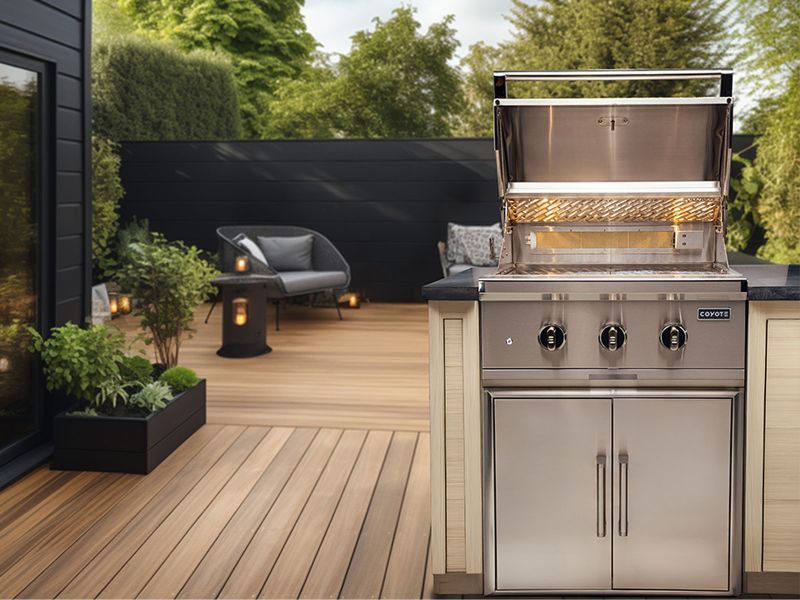 Coyote 30" SL-Series Grill w/ LED Lights, Ceramics C3SL30