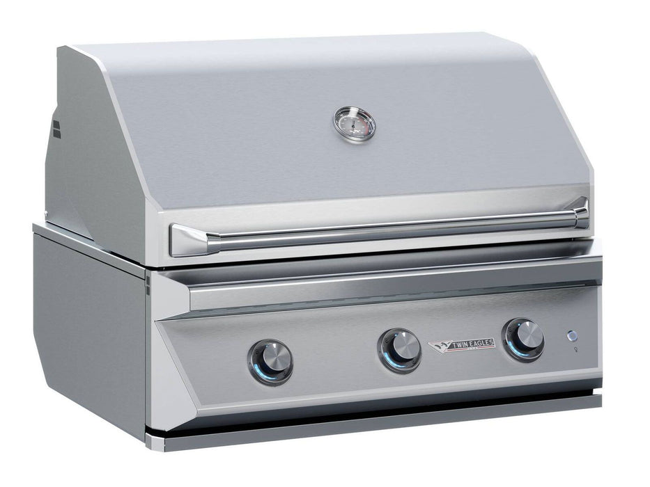 Twin Eagles 36-Inch 3-Burner Gas Grill On Deluxe Cart