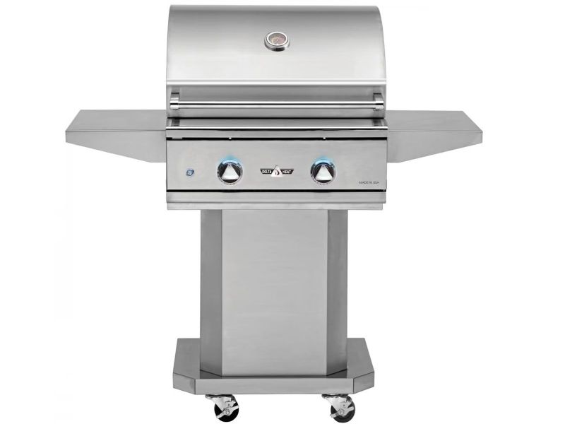 Delta Heat 26-Inch 2-Burner Gas Grill On Pedestal Cart
