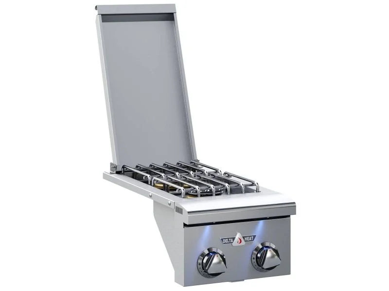 Delta Heat 12-in Built-In Gas Double Side Burner - DHSB2-D