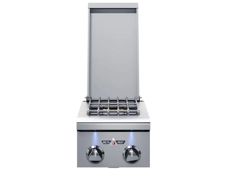 Delta Heat 12-in Built-In Gas Double Side Burner - DHSB2-D