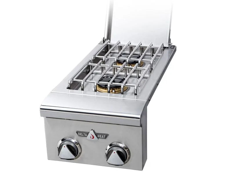 Delta Heat 12-in Built-In Gas Double Side Burner - DHSB2-D