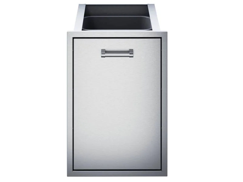 Delta Heat 18-Inch Roll-Out Stainless Steel Double Trash Bin