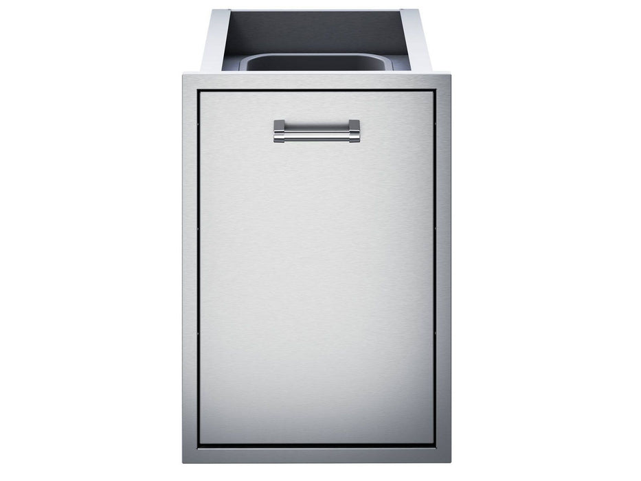 Delta Heat 18-Inch Roll-Out Stainless Steel Trash Bin
