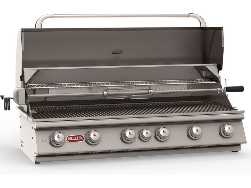 Bull Diablo 46-Inch 6-Burner Built-In Gas Grill With Rotisserie