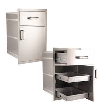 Fire Magic Premium Flush 20-Inch Pantry / Access Drawer Combo - 54020S