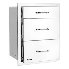Bull 21-Inch Stainless Steel Triple Access Drawer with Reveal - 58120