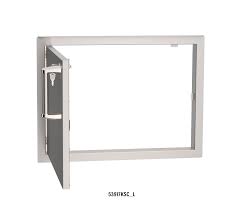 Fire Magic Flush-Mounted Stainless Steel Single Access Door with Lock - Right Hinge - 53917KSC-R