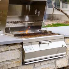 Fire Magic Legacy 24-Inch Built-In Smoker Charcoal Grill - 12-SC01C-A