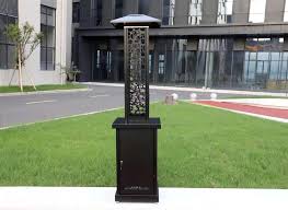 Hiland Commercial Glass-Tube Pellet Patio Heater - Black