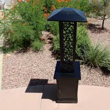 Hiland Commercial Glass-Tube Pellet Patio Heater - Black