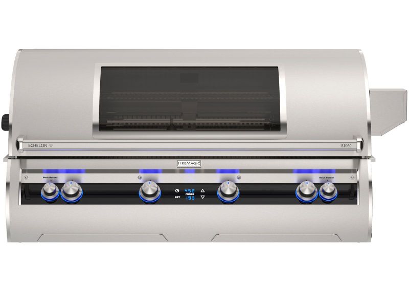 Fire Magic Echelon Diamond E1060i 48-Inch Built-In Grill w/ Infrared Burner, Digital Thermometer & Magic Window - E1060i-9L1-W