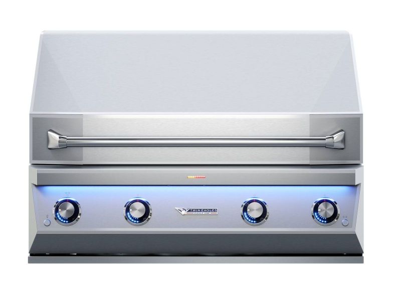 Twin Eagles Eagle One 42-Inch 3-Burner Gas Grill with Sear Zone & Infrared Rotisserie Burner On Deluxe Cart