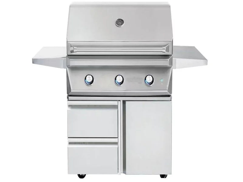 Twin Eagles 30-Inch 2-Burner Gas Grill with Infrared Rotisserie Burner On Deluxe Cart