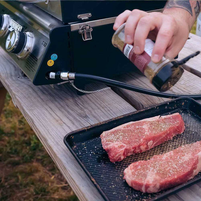 Monument Grills 2 Burner Stainless Steel Portable Grill - G22