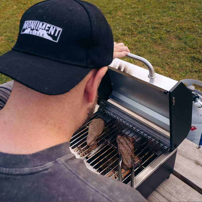 Monument Grills 2 Burner Stainless Steel Portable Grill - G22