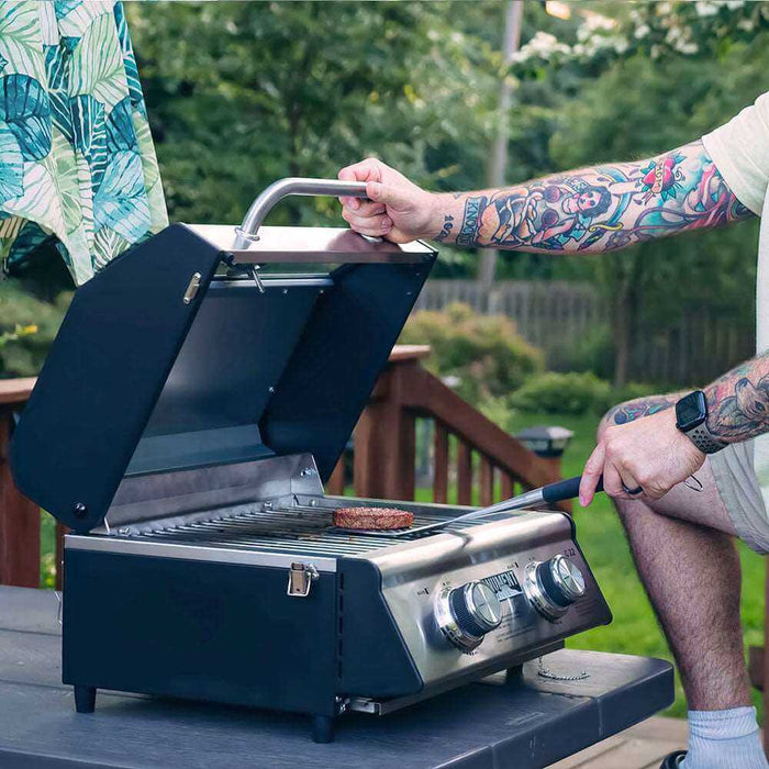 Monument Grills 2 Burner Stainless Steel Portable Grill - G22