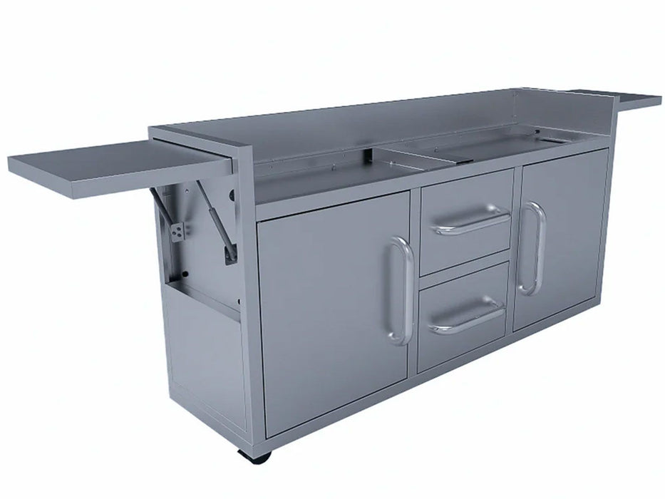 Le Griddle The Grand Texan 4-Burner Gas Griddle Freestanding Cart - GFCART160