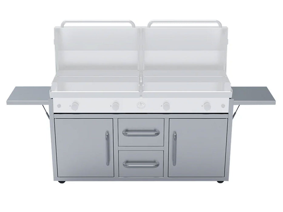 Le Griddle The Grand Texan 4-Burner Gas Griddle Freestanding Cart - GFCART160