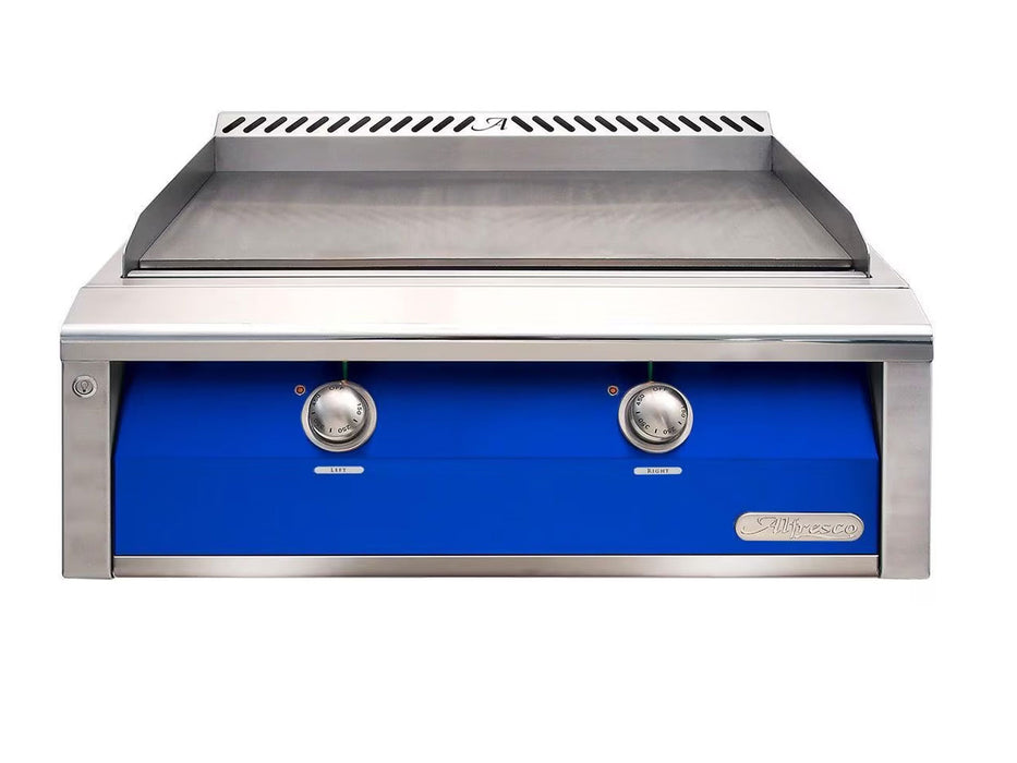 Alfresco 30-Inch Built-In Griddle in Ultramarine Blue - AXE-30GT-S5002
