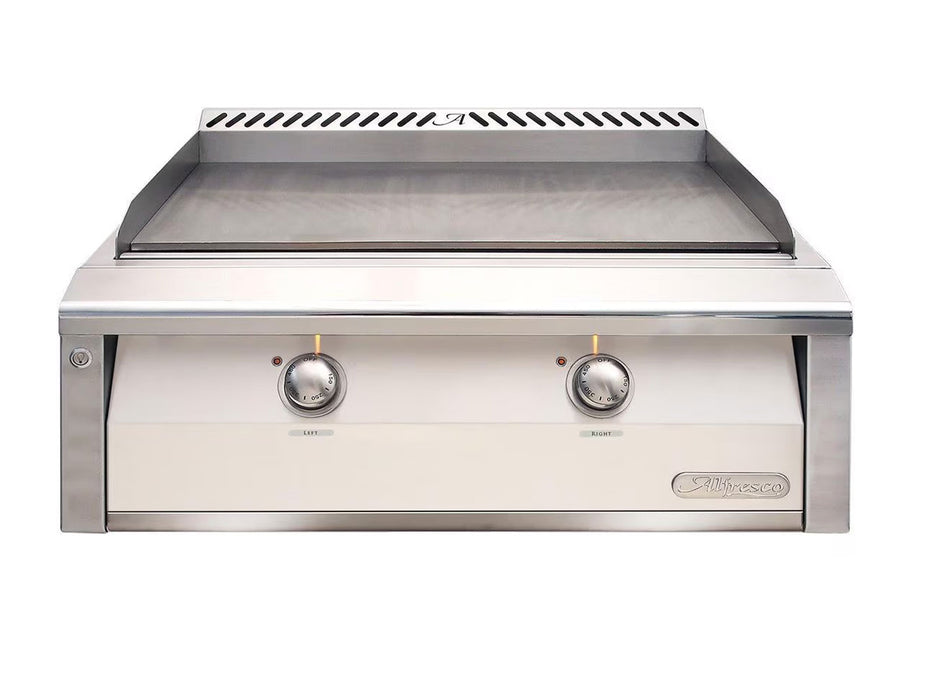 Alfresco 30-Inch Built-In Griddle in Signal White Gloss - AXE-30GT-S9003