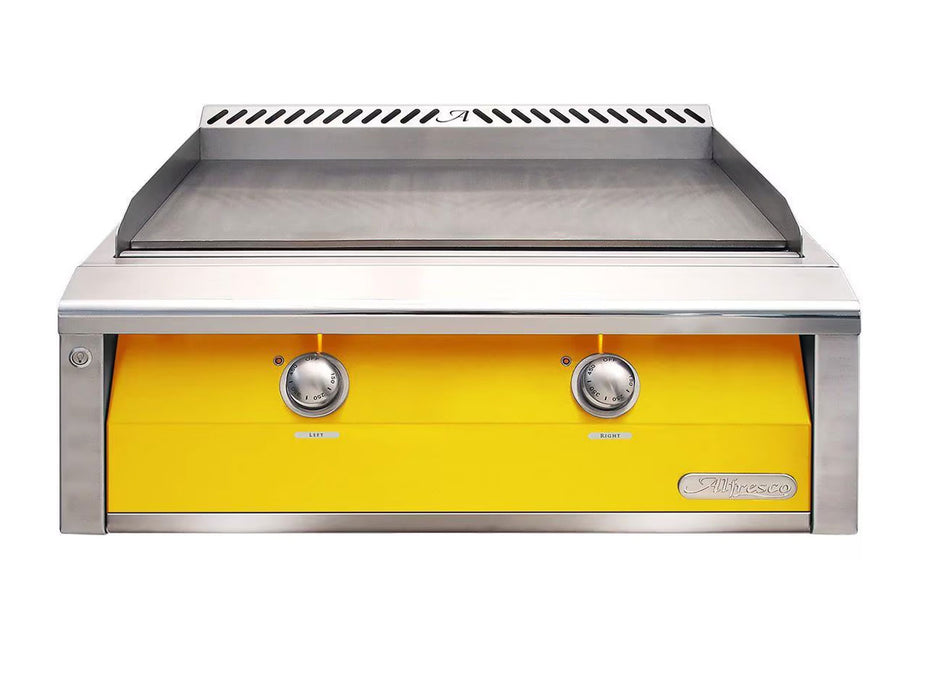 Alfresco 30-Inch Built-In Griddle in Traffic Yellow - AXE-30GT-S1023
