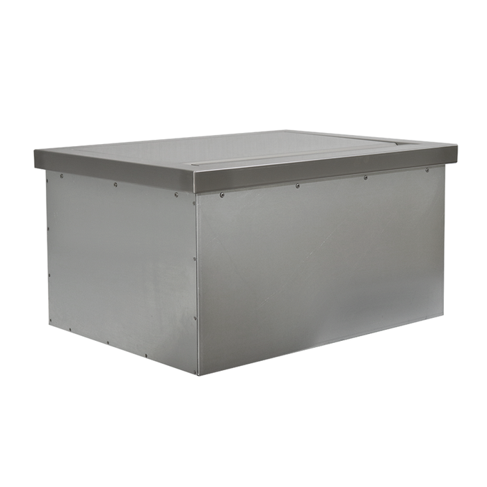 RCS Valiant Series 24-Inch Stainless Steel Drop-In Cooler Ice Container w/ Hinged Lid - VIC2