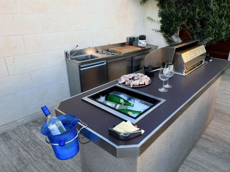 Bull 16-Inch Stainless Steel Built-In Outdoor Ice Chest - 00002